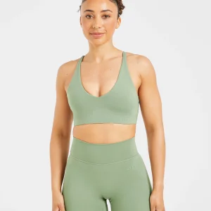 Staple Sports Bra - Olive Vert