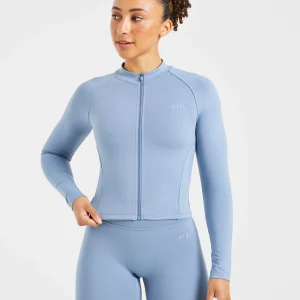 Staple Zip Jacket - Slate Bleu