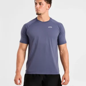 Ascend Seamless T Shirt - Denim Bleu