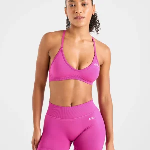 Adapt Seamless Strappy Sports Bra - Rose