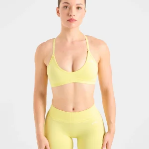 Adapt Seamless Strappy Sports Bra - Spring Jaune