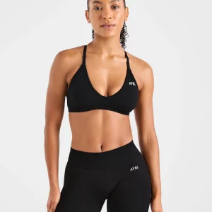 Adapt Seamless Strappy Sports Bra - Noir