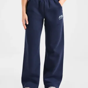AYBL Sports Club Oversized Straight Leg Joggers - Navy/Bleu