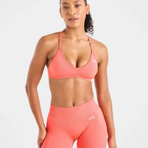 Adapt Seamless Strappy Sports Bra - Summer Pêche