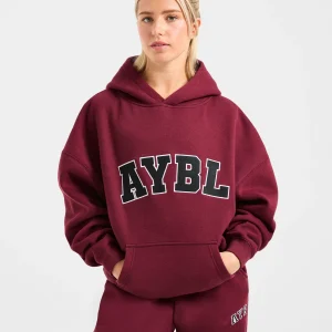 Varsity 2.0 Oversized Hoodie - Rouge Wine