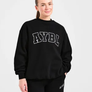 Varsity 2.0 Oversized Sweatshirt - Noir