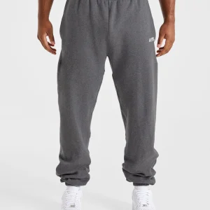 Essential Oversized Joggers - Charcoal Marl