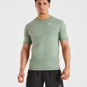 Ascend Seamless T Shirt - Olive Vert