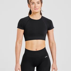 Adapt Seamless Crop Top - Noir