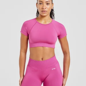 Adapt Seamless Crop Top - Rose