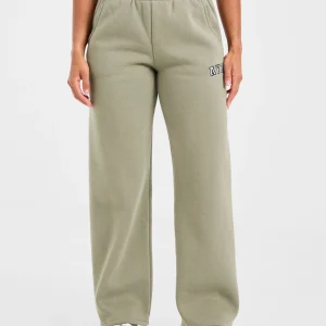 Varsity 2.0 Oversized Straight Leg Joggers - Muted Olive