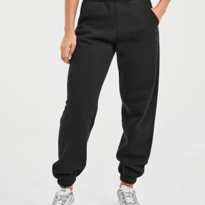 Classic Plush Oversized Joggers - Noir