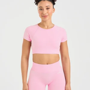 Adapt Seamless Crop Top - Spring Rose