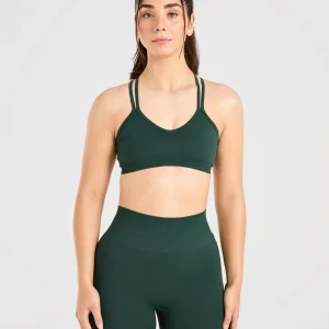 Power Seamless Sports Bra - Evergreen
