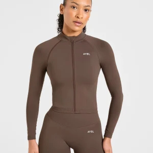 Enhance Seamless Jacket - Marron