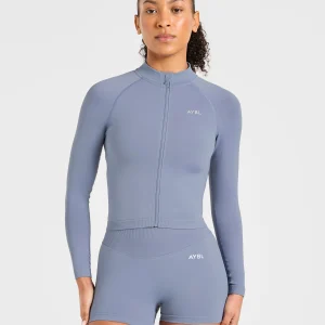 Enhance Seamless Jacket - Slate Bleu