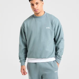 Essential Oversized Sweater - Dusty Blue