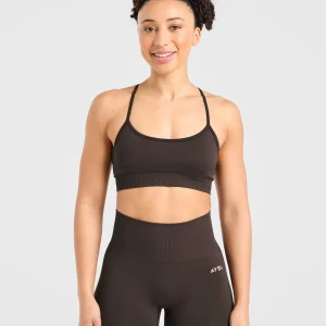 Empower Seamless Sports Bra - Cocoa Marron