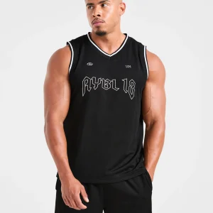 Rebound Stripe Tank - Noir