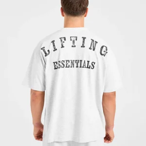 Lifting Essentials Oversized T Shirt - Gris Marl
