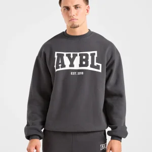 Academy Oversized Sweater - Charcoal
