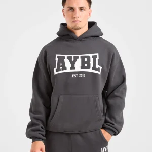 Academy Oversized Hoodie - Charcoal