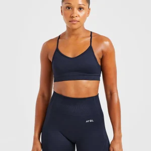 Balance V3 Seamless Strappy Sports Bra - Navy