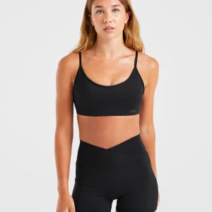 Sculpt Wrap Sports Bra - Noir
