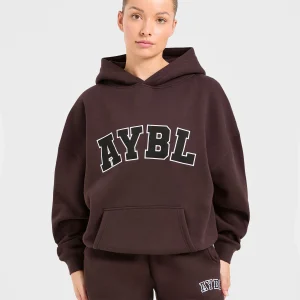 Varsity 2.0 Oversized Hoodie - Cocoa Brun