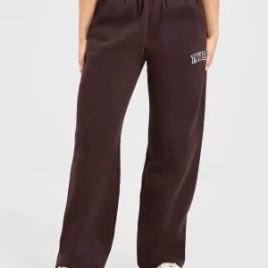 Varsity 2.0 Oversized Straight Leg Joggers - Cocoa Brun