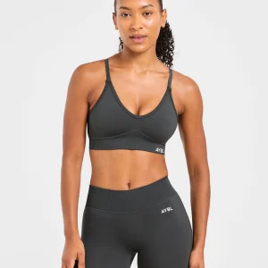 Adapt Seamless Sports Bra - Dark Charcoal