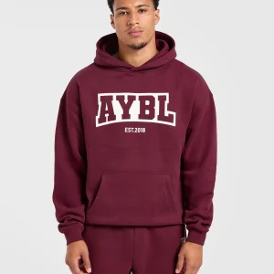 Academy Oversized Hoodie - Burgundy