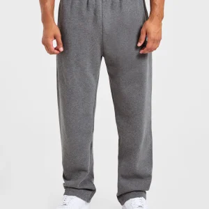 Essential Oversized Straight Leg Joggers - Charcoal Marl