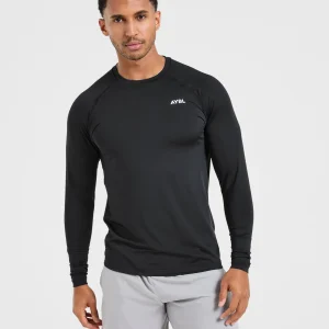 Essential Long Sleeve T Shirt - Noir
