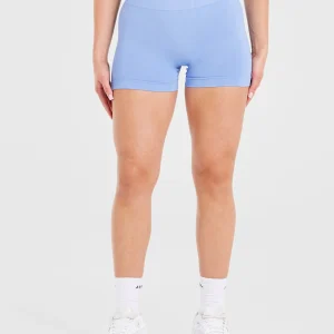 Power Seamless Shorts - Bleu