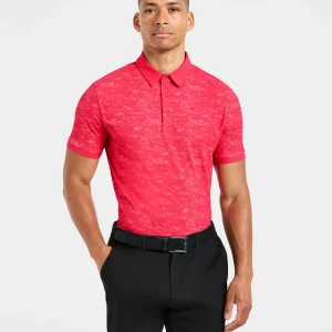 Precision Texture Polo - Summer Rouge