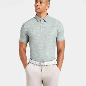 Precision Texture Polo - Deep Washed Sage