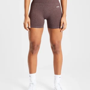 Empower Seamless Shorts - Marron Marl