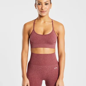 Empower Seamless Sports Bra - Rouge Marl