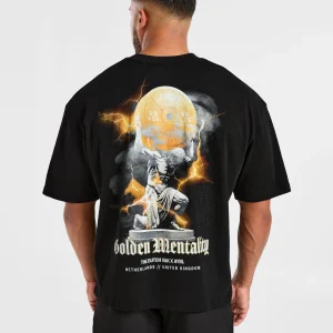 Wesley Vissers x Golden Mentality Oversized T Shirt - Noir