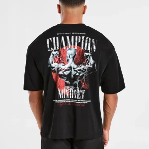 Wesley Vissers x Champion Mindset Oversized T Shirt - Noir