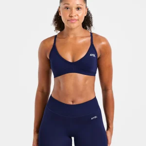 Adapt Seamless Strappy Sports Bra - Deep Navy