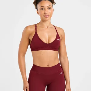 Adapt Seamless Strappy Sports Bra - Autumn Rouge