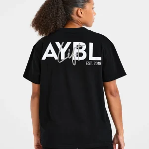 Lift Graphic Oversized T Shirt - Noir