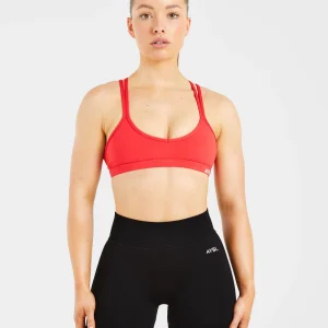 Essential Strappy Sports Bra - True Rouge