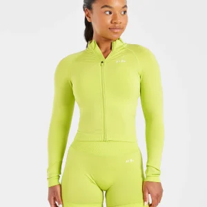 Adapt Seamless Jacket - Lime Vert
