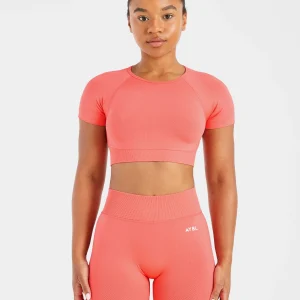 Adapt Seamless Crop Top - Summer Pêche