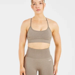 Empower Seamless Sports Bra - Taupe Marl