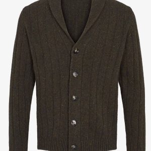 Cardigan en laine à col en V