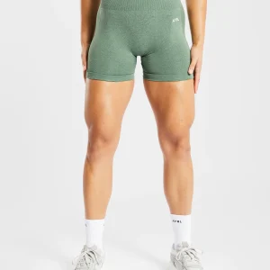 Empower Seamless Shorts - Olive Marl